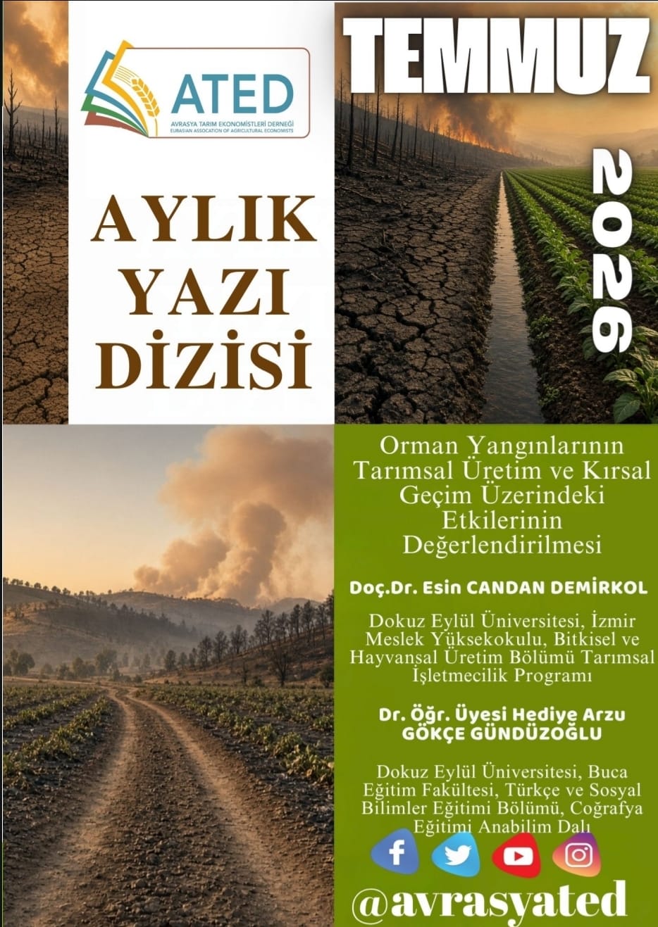 Orman Yangınlarının Tarımsal Üretim ve Kırsal Geçim Üzerindeki Etkilerinin Değerlendirilmesi